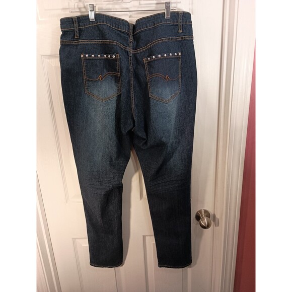 Cotton Farm Jeans Plus Size 20 Blue Skinny - Picture 3 of 9